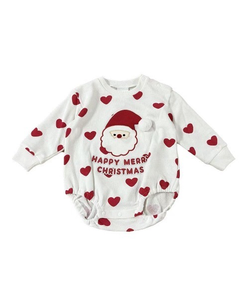 Babiesrus(ベビーザらス)の「クリスマス ダルマオール 裏毛(ロンパース・キッズ・レッド/ホワイト/ホワイト系その他/ホワイト系その他2/レッド系その他・70cm/80cm)」の9枚目の写真