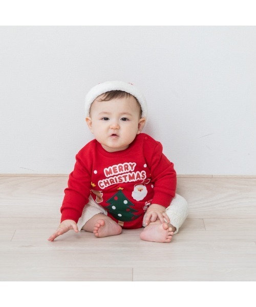 Babiesrus(ベビーザらス)の「クリスマス ダルマオール 裏毛(ロンパース・キッズ・レッド/ホワイト/ホワイト系その他/ホワイト系その他2/レッド系その他・70cm/80cm)」の15枚目の写真