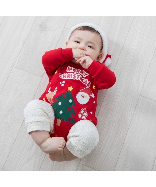 クリスマス ダルマオール 裏毛（ロンパース）｜Babiesrus