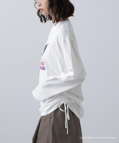 FREE'S MART(フリーズマート)の「〈メロクロコラボ〉ロングTシャツ(Tシャツ/カットソー・レディース・ブラック/ホワイト/ピンク・FREE)」の14枚目の写真