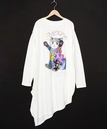 153702：ネコ怪獣アシメワンピース