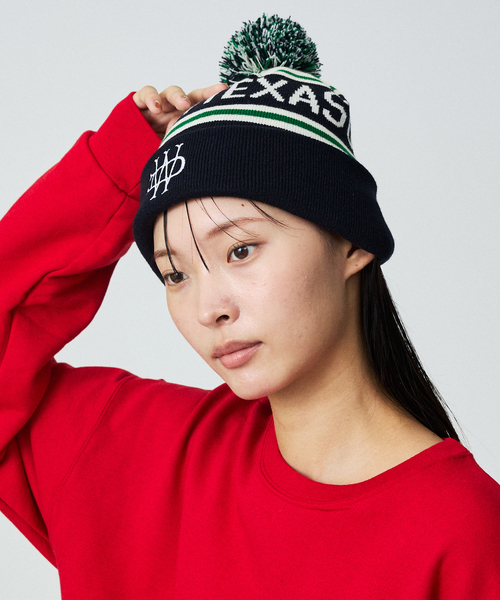 Dickies（ディッキーズ）の「【Dickies / ディッキーズ】JACQUARD WATCH/ニット帽/ボンボンニット/ユニセックス【WEB限定】（ニットキャップ/ビーニー・メンズ・グリーン/ブラウン/ネイビー/ブラック・フリー）」の4枚目の写真