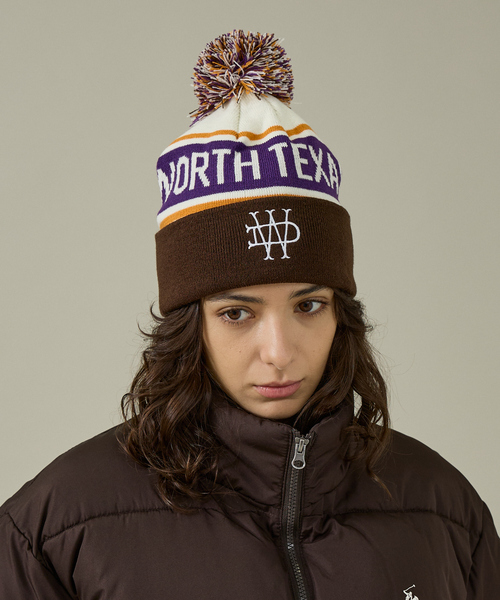 Dickies（ディッキーズ）の「【Dickies / ディッキーズ】JACQUARD WATCH/ニット帽/ボンボンニット/ユニセックス【WEB限定】（ニットキャップ/ビーニー・メンズ・グリーン/ブラウン/ネイビー/ブラック・フリー）」の2枚目の写真