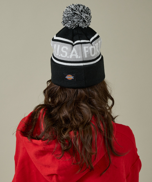 Dickies（ディッキーズ）の「【Dickies / ディッキーズ】JACQUARD WATCH/ニット帽/ボンボンニット/ユニセックス【WEB限定】（ニットキャップ/ビーニー・メンズ・グリーン/ブラウン/ネイビー/ブラック・フリー）」の6枚目の写真