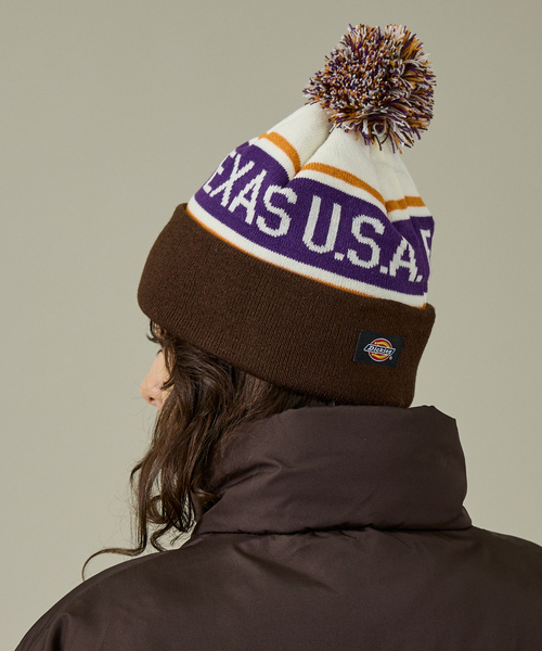 Dickies（ディッキーズ）の「【Dickies / ディッキーズ】JACQUARD WATCH/ニット帽/ボンボンニット/ユニセックス【WEB限定】（ニットキャップ/ビーニー・メンズ・グリーン/ブラウン/ネイビー/ブラック・フリー）」の13枚目の写真