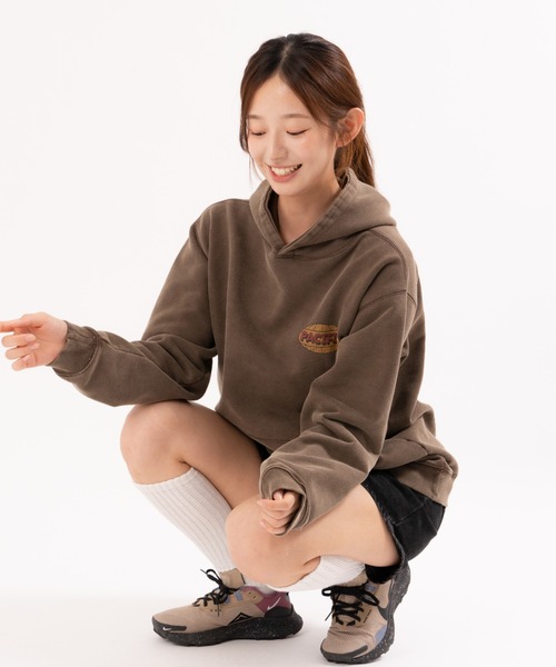 PR01.(ピーアールワン)の「BIG WAVE オーシャン ウォッシング パーカー(パーカー・メンズ・ブラウン・LARGE/MEDIUM)」の14枚目の写真