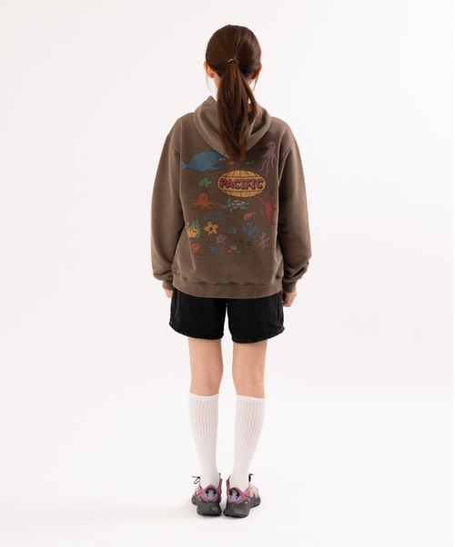 PR01.(ピーアールワン)の「BIG WAVE オーシャン ウォッシング パーカー(パーカー・メンズ・ブラウン・LARGE/MEDIUM)」の17枚目の写真