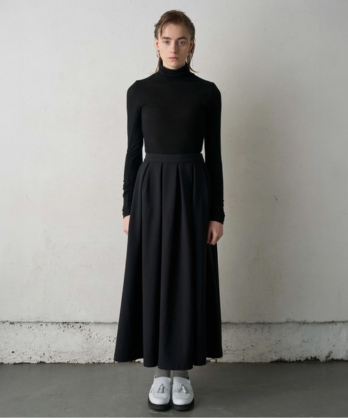 COMMON WARE（コモンウェアー）の「canaco_:カシミア リヨセルシアータートルネックプルオーバー CASHMERE TURTLENECK PULLOVER（ニット/セーター・レディース・ライトグレー/レッド/ブラック/オフホワイト・FREE）」の8枚目の写真