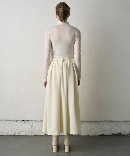 COMMON WARE（コモンウェアー）の「canaco_:カシミア リヨセルシアータートルネックプルオーバー CASHMERE TURTLENECK PULLOVER（ニット/セーター・レディース・ライトグレー/レッド/ブラック/オフホワイト・FREE）」の6枚目の写真