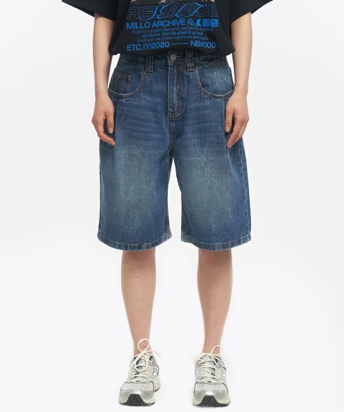 Millo Archive（ミロ アーカイブ）の「デニムバミューダパンツ [ミッドブルー]（その他パンツ・レディース・その他・X-LARGE/SMALL/MEDIUM/LARGE）」の2枚目の写真
