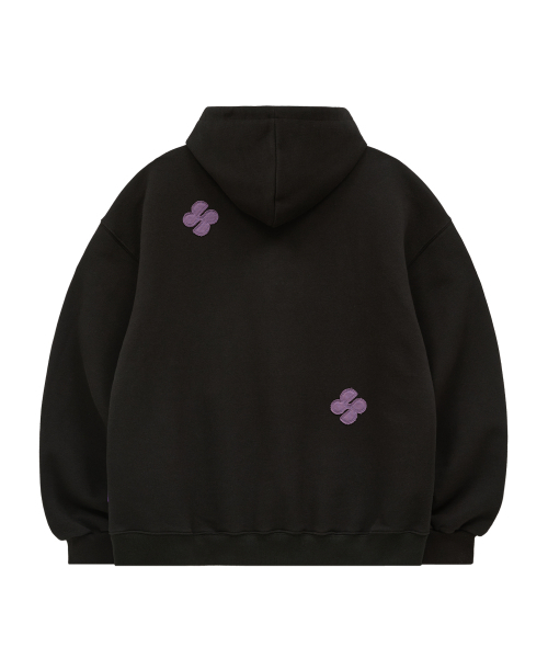 HOODHOOD(フッドフッド)の「クローバーロゴパッチワークフードブラック(パーカー・レディース・その他・1/2)」の7枚目の写真