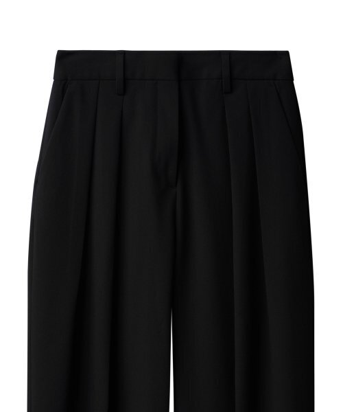 MUSINSA STANDARD WOMAN（ムシンサスタンダードウーマン）の「ウィメンズリバースツータックワイドベルトスラックス[ブラック]（スラックス・レディース・その他・31）」の8枚目の写真