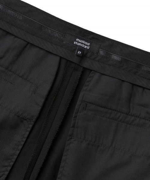 MUSINSA STANDARD WOMAN（ムシンサスタンダードウーマン）の「ウィメンズリバースツータックワイドベルトスラックス[ブラック]（スラックス・レディース・その他・31）」の5枚目の写真