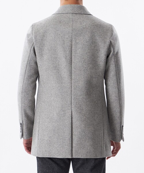 EPOCA UOMO(エポカウォモ)の「ミドルウールチェスターコート(チェスターコート・メンズ・ライトグレー/チャコールグレー・46/48)」の7枚目の写真