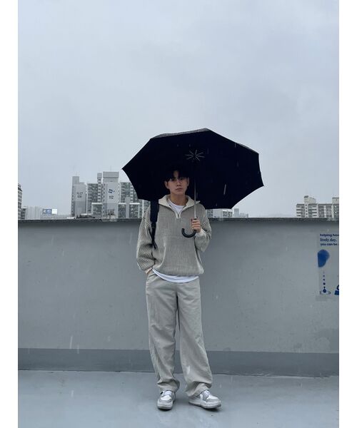 NODU（ノードユー）の「フライ ハーフジップニット [カーキ]（ニット/セーター・レディース・その他・MEDIUM/LARGE）」の2枚目の写真