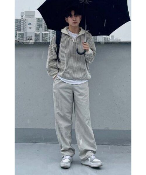 NODU（ノードユー）の「フライ ハーフジップニット [カーキ]（ニット/セーター・レディース・その他・MEDIUM/LARGE）」の4枚目の写真