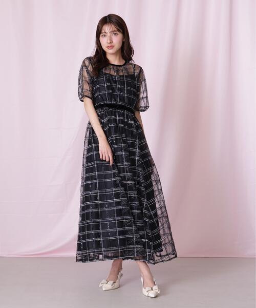 ◇ベロアリボンシアーワンピース（ワンピース）｜JILL by JILL STUART