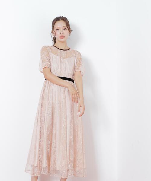 ◇ベロアリボンシアーワンピース（ワンピース）｜JILL by JILL STUART