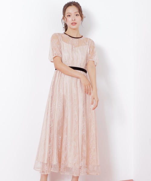 ◇ベロアリボンシアーワンピース（ワンピース）｜JILL by JILL STUART