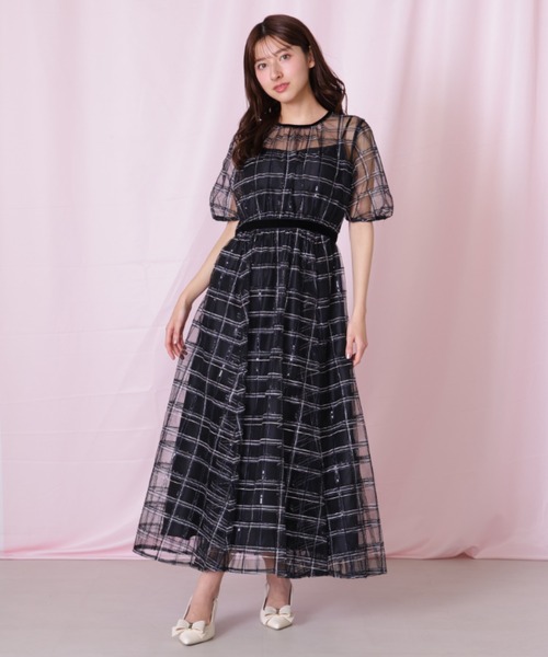 ◇ベロアリボンシアーワンピース（ワンピース）｜JILL by JILL STUART