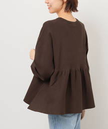 《WEB限定追加》ウォッシャブルペプラムプルオーバー