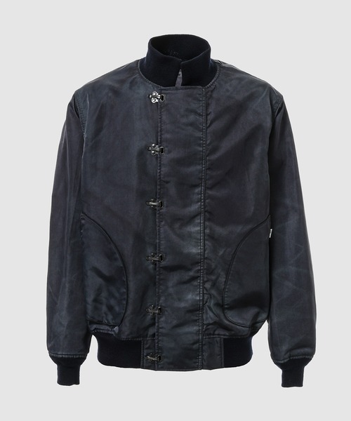 New Manual』 W-NAME DECK HOOK PRINT JACKET（ミリタリージャケット