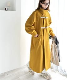 ブランド古着】レディースのダッフルコート（イエロー/黄色系）古着