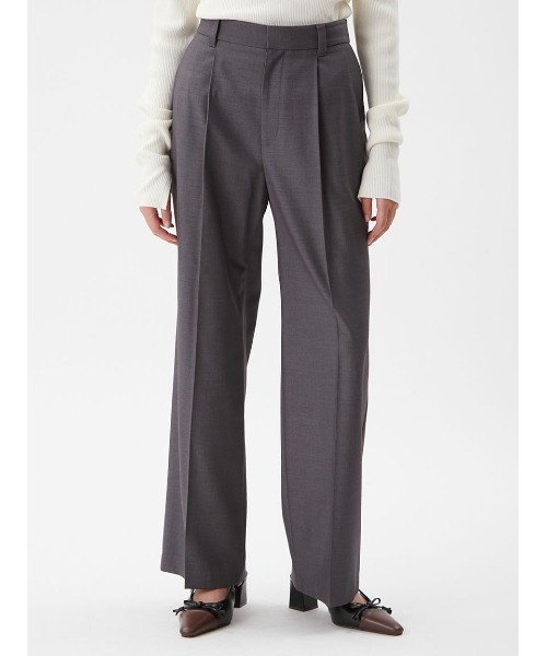 Mila Owen（ミラオーウェン）の「センタープレスパンツ（その他パンツ・レディース・グレー/キャメル/ブラック・00/0/1）」の5枚目の写真