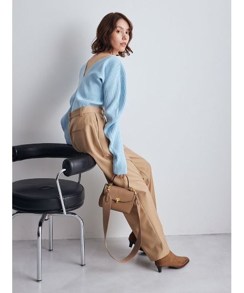 Mila Owen（ミラオーウェン）の「センタープレスパンツ（その他パンツ・レディース・グレー/キャメル/ブラック・00/0/1）」の21枚目の写真