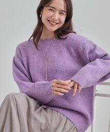 SHOO・LA・RUE | 【洗濯機可/S-LL】選べる８色で色違いも欲しくなる ふんわりゆるニット(ニット/セーター)