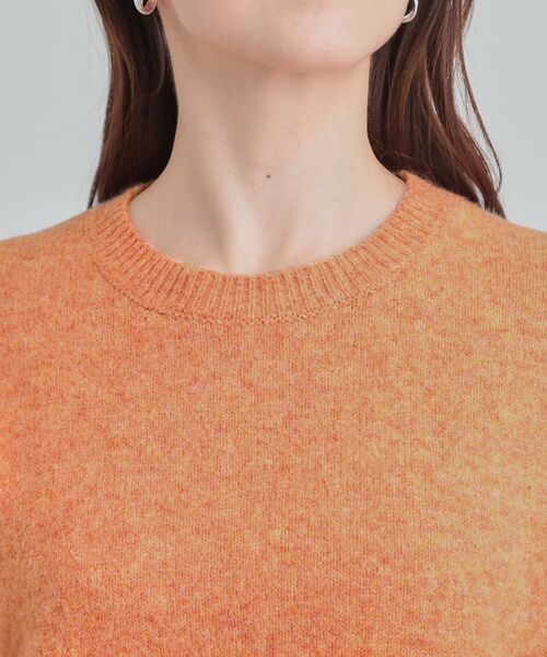 SHOO・LA・RUE（シューラルー）の「【洗濯機可/S-LL】選べる８色で色違いも欲しくなる ふんわりゆるニット（ニット/セーター・レディース・ライトパープル/グリーン/オフホワイト/ピンク系/オレンジ/イエロー/ライトグレー/ライトブルー・01/03/04/02）」の13枚目の写真