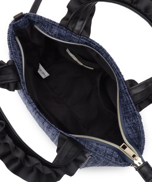 SHOO・LA・RUE（シューラルー）の「フリルハンドルツイードトートバッグ（トートバッグ・レディース・ネイビー/オフホワイト/ブラック・00）」の18枚目の写真