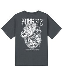 KTG0097 キングスカル 半袖Tシャツ - グレー