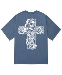 KTPN0134 エモン ピグメント 半袖Tシャツ - ブルー