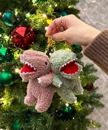 DOUBLE NAME | 【m:rex】もこもこ恐竜ぬいぐるみキーホルダー(キーホルダー)