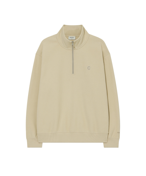 COVERNAT(カバーナット)の「スモール C ロゴ コーデュロイ ハーフジップ Butter(スウェット・メンズ・その他・X-SMALL/SMALL/MEDIUM/X-LARGE/XX-LARGE/LARGE)」の2枚目の写真