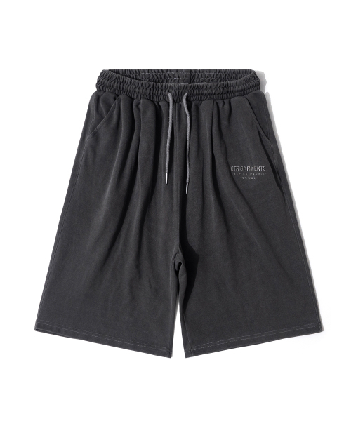 QT8 GARMENTS（キューティーエイトガーメント）の「LB Washed Wide Bermuda Sweat Shorts (Charcoal)（その他パンツ・レディース・その他・MEDIUM/LARGE/X-LARGE）」の2枚目の写真