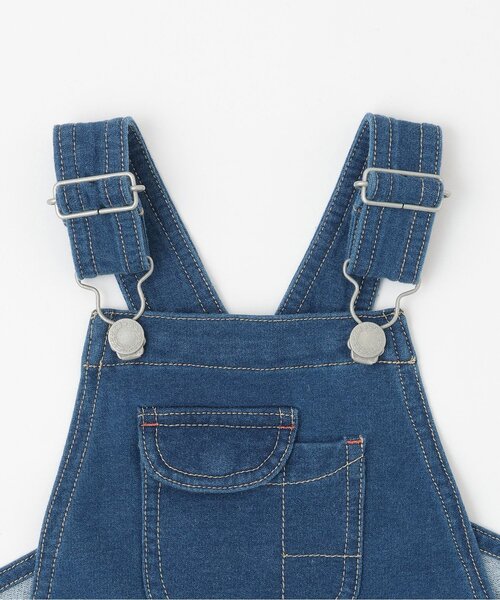 sense of wonder（センスオブワンダー）の「ニットデニムサロペット（サロペット/オーバーオール・キッズ・ネイビー・110-120cm/100-110cm）」の3枚目の写真