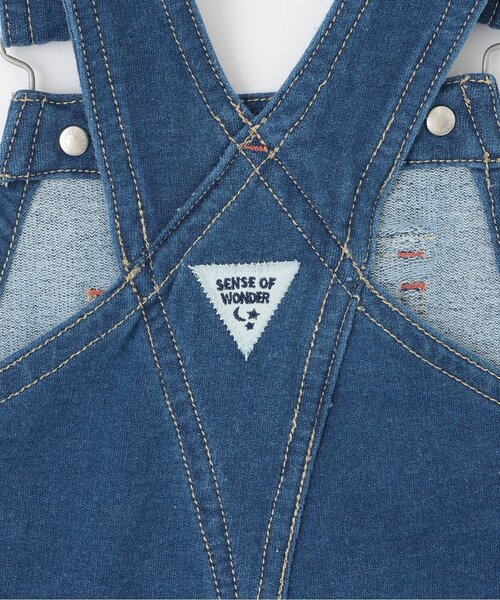 sense of wonder（センスオブワンダー）の「ニットデニムサロペット（サロペット/オーバーオール・キッズ・ネイビー・110-120cm/100-110cm）」の8枚目の写真