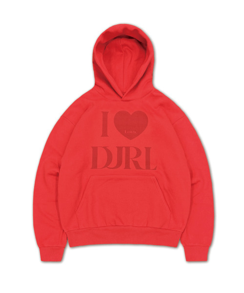 DURTの「I LOVE HOODIE (RED)(パーカー・レディース・その他・LARGE/MEDIUM/SMALL/X-LARGE)」の1枚目の写真