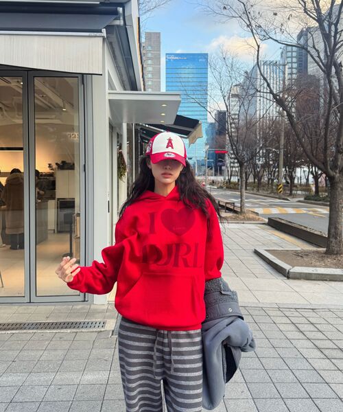 DURTの「I LOVE HOODIE (RED)(パーカー・レディース・その他・LARGE/MEDIUM/SMALL/X-LARGE)」の4枚目の写真