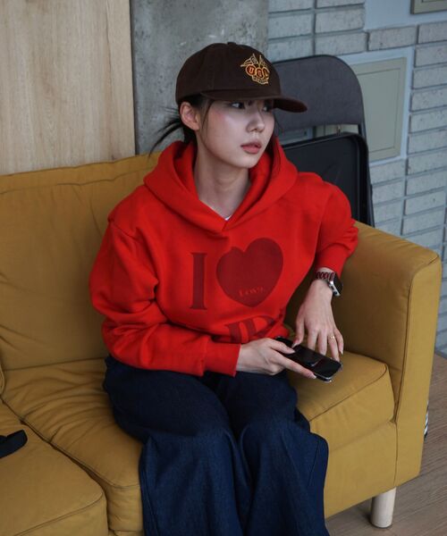 DURTの「I LOVE HOODIE (RED)(パーカー・レディース・その他・LARGE/MEDIUM/SMALL/X-LARGE)」の10枚目の写真