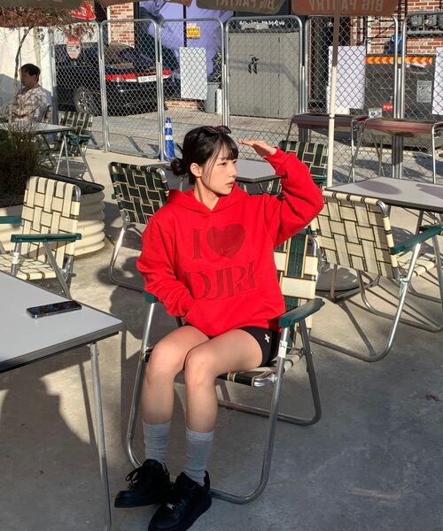 DURTの「I LOVE HOODIE (RED)(パーカー・レディース・その他・LARGE/MEDIUM/SMALL/X-LARGE)」の13枚目の写真