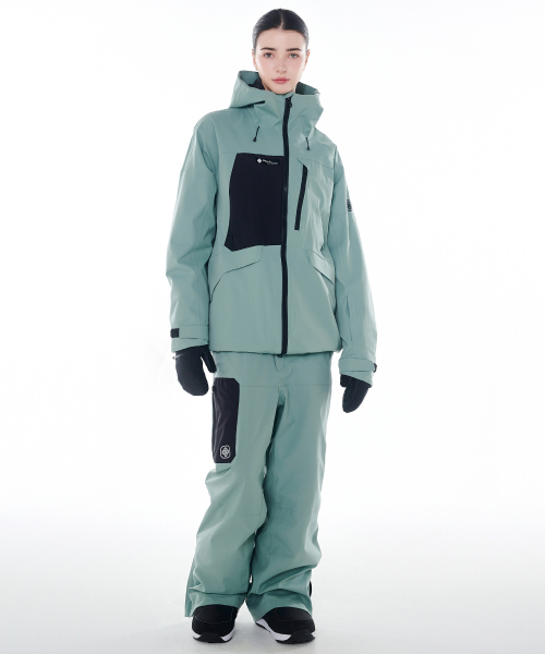 DOLL OUTERWEAR(ドラ アウターウェア)の「2425 クラーロジャケット&パンツ ボードウェアセット グリーン 男女共用(セットアップ・レディース・その他・SMALL/MEDIUM/X-LARGE/X-SMALL/LARGE)」の7枚目の写真
