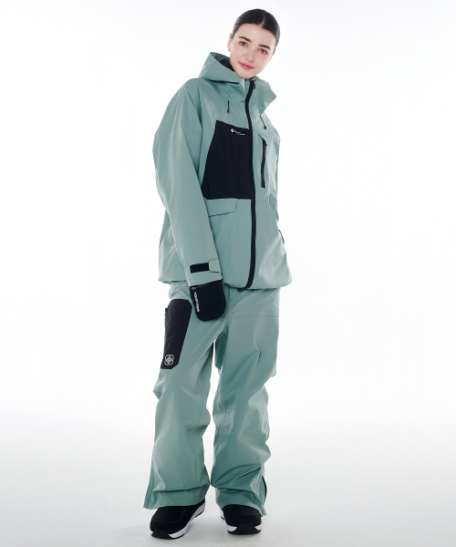 DOLL OUTERWEAR(ドラ アウターウェア)の「2425 クラーロジャケット&パンツ ボードウェアセット グリーン 男女共用(セットアップ・レディース・その他・SMALL/MEDIUM/X-LARGE/X-SMALL/LARGE)」の8枚目の写真
