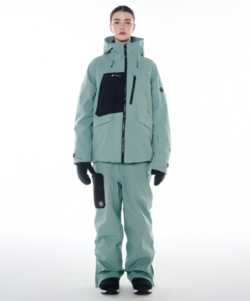 DOLL OUTERWEAR(ドラ アウターウェア)の「2425 クラーロジャケット&パンツ ボードウェアセット グリーン 男女共用(セットアップ・レディース・その他・SMALL/MEDIUM/X-LARGE/X-SMALL/LARGE)」の9枚目の写真