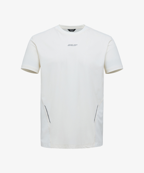 BALLOP(バロップ)の「男性エアリーベントアクティブTシャツアイボリー(Tシャツ/カットソー・メンズ・アイボリー・MEDIUM/LARGE/X-LARGE)」の2枚目の写真