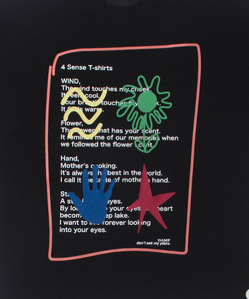 DAMP（ドントアスクマイプラン）の「4 SENSE グラフィックオーバーサイズTシャツ_ブラック（Tシャツ/カットソー・レディース・その他・1/2）」の2枚目の写真