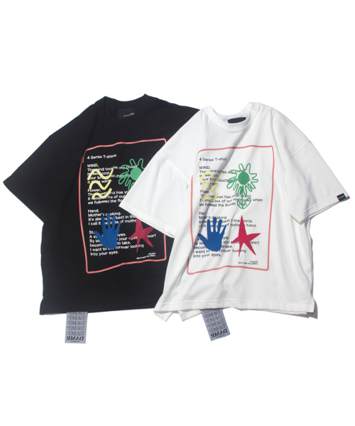 DAMP（ドントアスクマイプラン）の「4 SENSE グラフィックオーバーサイズTシャツ_ブラック（Tシャツ/カットソー・レディース・その他・1/2）」の3枚目の写真