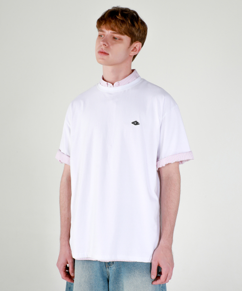 ESN（イーエスエヌ）の「エンスコンス ポイントワッペン オーバーサイズTシャツ ホワイト（Tシャツ/カットソー・メンズ・その他・LARGE/MEDIUM）」の3枚目の写真